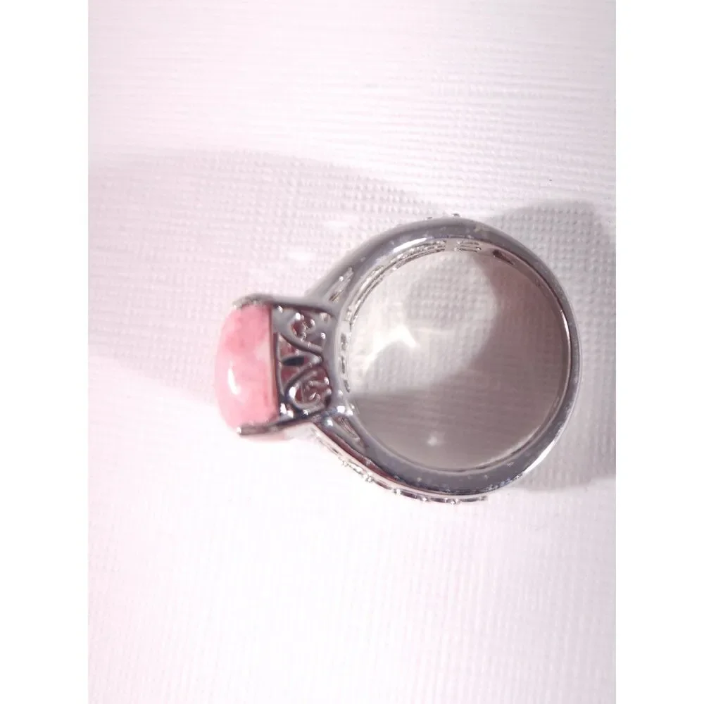 Thulite and Garnet 14k YG Accents Platinum over Sterling Silver